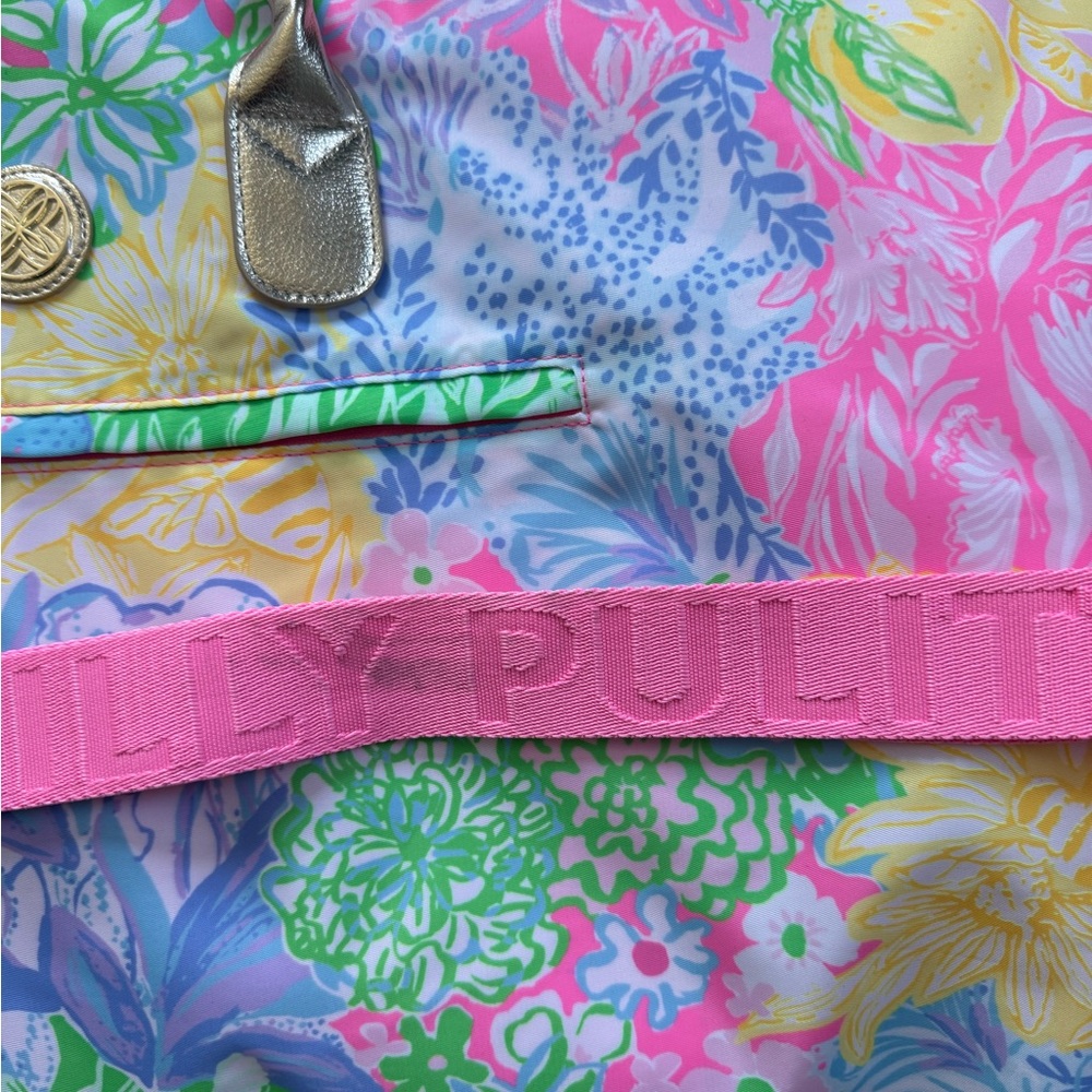 LILLY PULITZER BRIGHT DELIGHT PATCH WEEKENDER BAG… - image 3
